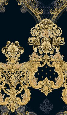 Barok tarzında kusursuz güzel bir desen.