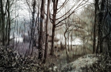 This magnificent forest as a painting