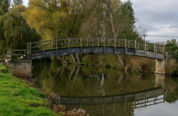 Wooden Bridge River Thames Lechlade — Foto Stock