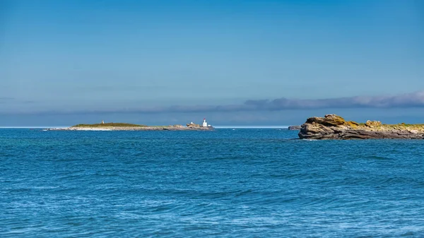 Teignouse Világítótorony Óceánban Quiberon Félszigeten Bretagne — Stock Fotó