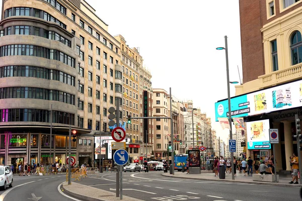 Beautiful View Urban Turmoil Madrid Spain — Zdjęcie stockowe