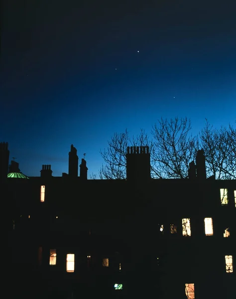 Low Angle Shot Sky Night — Foto de Stock