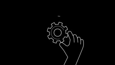 The gears of a mechanism being tied to each other