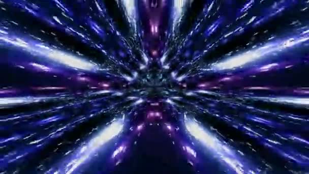 Dynamic Futuristic Animation Blue Glowing Laser Neon Lights — Wideo stockowe