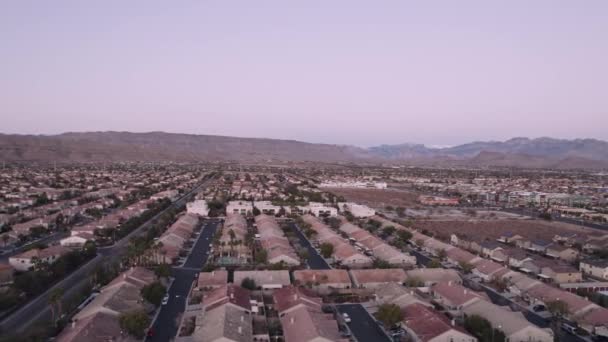 Aerial View Summerlin Community Buildings Las Vegas Nevada — Stockvideo