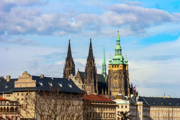 Beautiful Shot Historic Buildings Prague Skyline —  Fotos de Stock