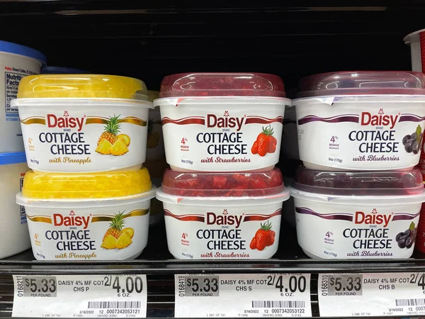 Grovetown Usa Retail Store Daisy Cottage Cheese Close Variety — Zdjęcie stockowe
