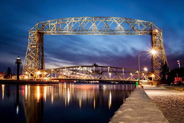 Beautiful View Duluth Lift Bridge Usa — 图库照片