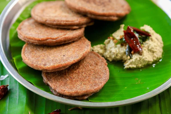 Zuid Indische Beroemde Ontbijt Raagi — Stockfoto