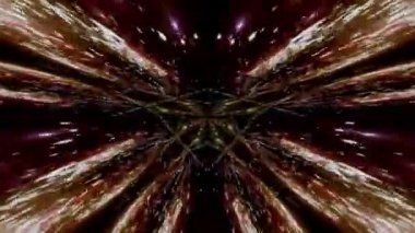 A 3D dynamic futuristic animation with colorful glowing laser neon lights