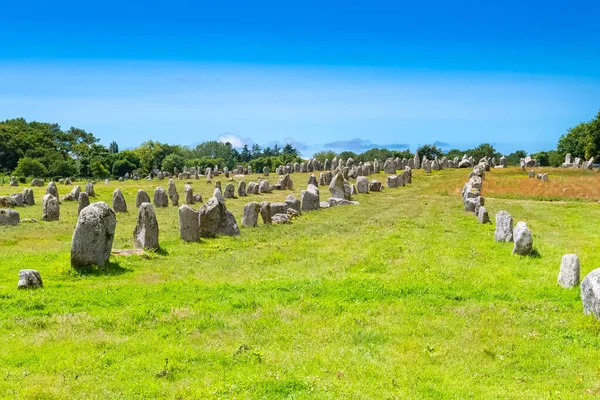 Carnac Brittany Stones Field Alignment Menhirs — Stock Photo, Image