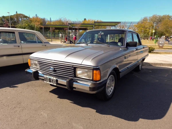 Argentina Argentina May 2022 Old Beige Falcon Ghia Four Door — Stok fotoğraf