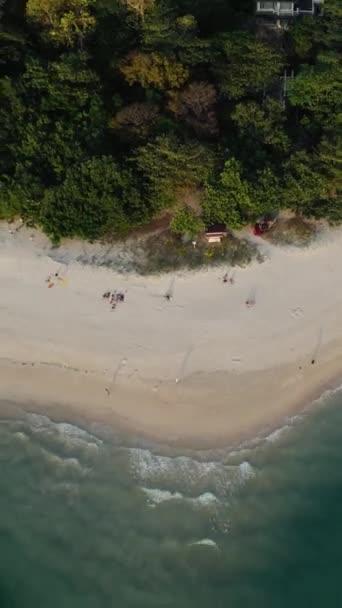 Людей Живущих Пляже — стоковое видео