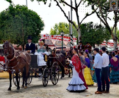 Feria de Abril, Sevilla 'da güzel bir manzara.