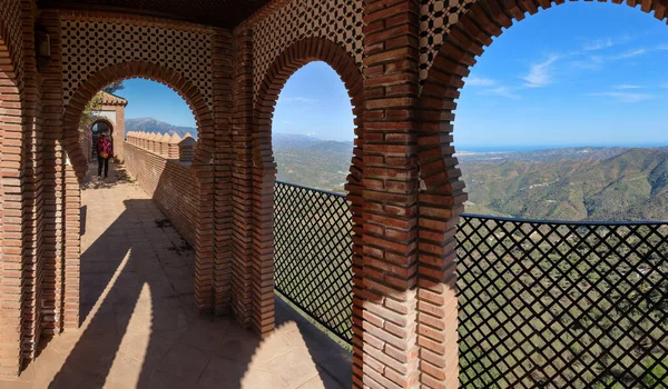 Balcone Axarquia Comares Una Collina Sulle Montagne Della Provincia Malaga — Foto Stock