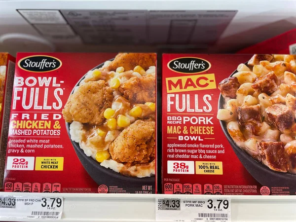 Grovetown Usa Retail Store Frozen Food Stouffers Bowl Fulls Variety —  Fotos de Stock