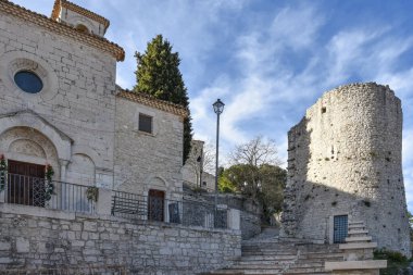 A medieval stone castle in Campobasso, Molise, Italy