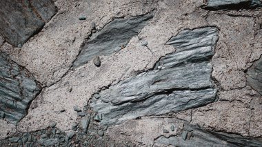 A closeup shot of a rocky wall texture in Vrsac, Serbia