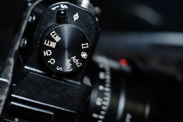 A macro shot of a camera gear