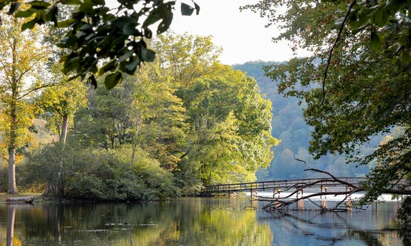 Last Views Hungry Mother State Park Bridge — Stock Photo, Image