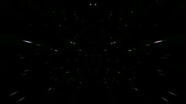 A 3D dynamic futuristic animation with white glowing laser neon lights