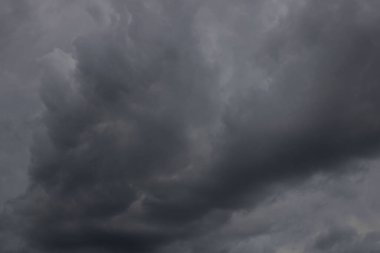 A Dark sky full of clouds before the rain
