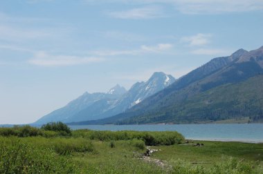 The Grand Tetons national park view of the Teton mountain