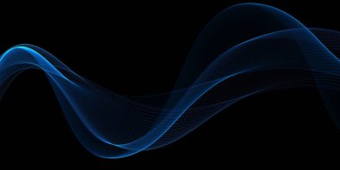 Güzel Neon parıldayan dalga, sihirli enerji ve ışık hareketi arka planı