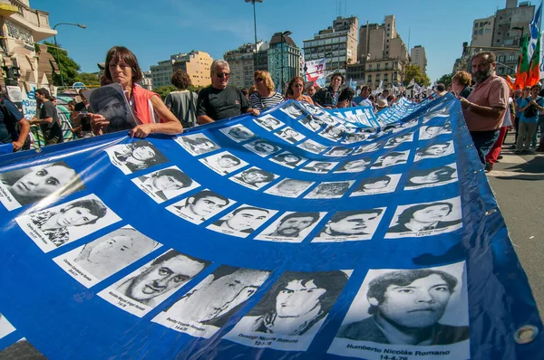 Closeup People Images People Kidnapped Disappeared Military Dictatorship — Stock Photo, Image