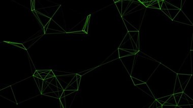 An Abstract plexus structure of many glowing lines and particles background animated web element - Animation - Graphic