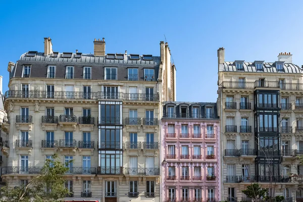 Paris, luxury parisian facade in the 6e arrondissement, a chic district in the center