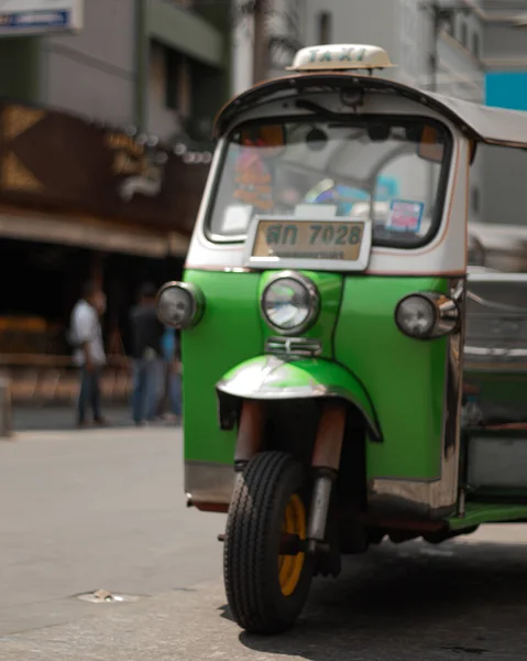 Closeup Shot Bangkok Taxi Road — Stok fotoğraf