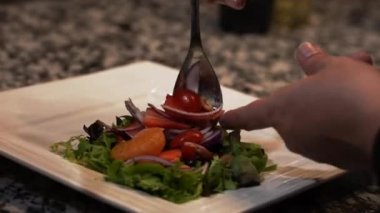 A closeup shot of the cooking process