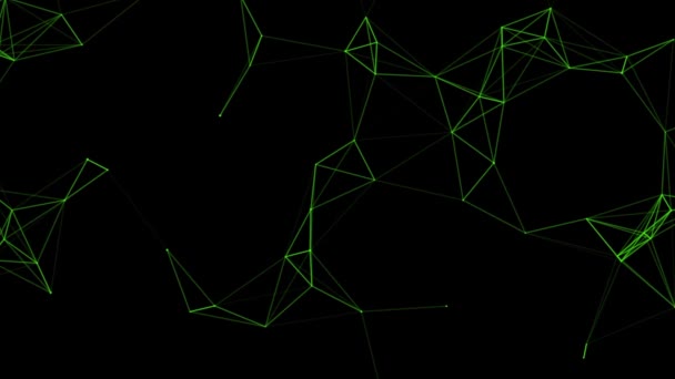 Geometry Abstract Cyberspace Moving Motion Screen Background Animated Web Element — Stockvideo