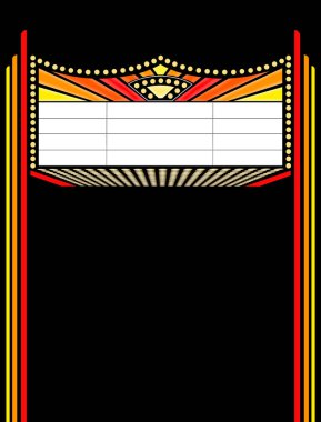 Animasyon için şablon olarak kullanılabilecek bir gösterge pankartı ve ayarı vektörü