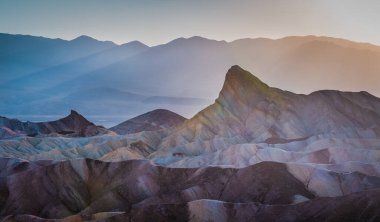 An aerial view of beautiful mountains in California, USA