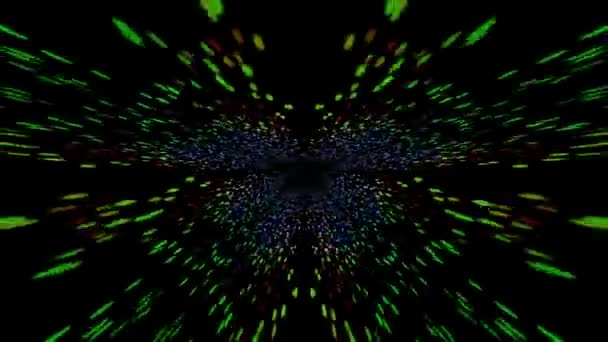 Dynamic Futuristic Animation Green Glowing Laser Neon Lights — Stok video