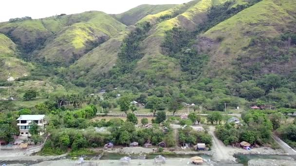 Drone View Mountains Dupinga River Gabaldon Nueva Ecija Philippines — ストック動画