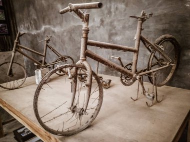 Bicycle left by victims of the 2010 Mount Merapi eruption, Yogyakarta