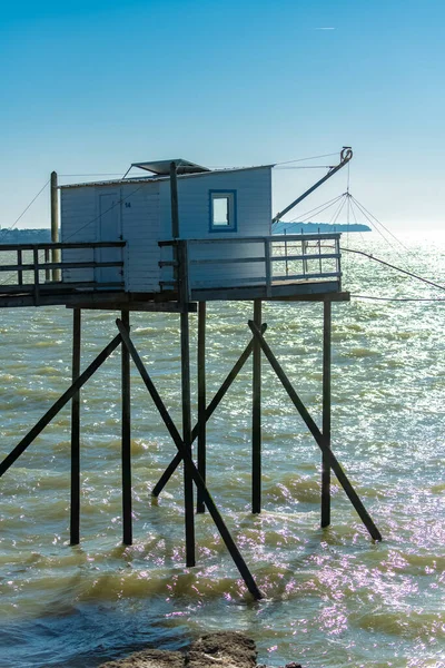 Royan Frankreich Typische Hütten Auf Stelzen Der Küste — Stockfoto