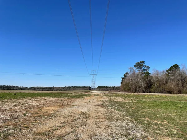 Burke County Usa Country Dirt Roads South Georgia Farmland — Stock Photo, Image