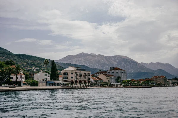 Beautiful View Seafront Montenegro Gloomy Day — Stock Photo, Image