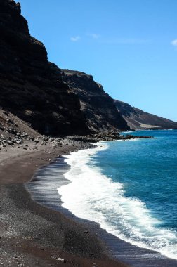 El Hierro Kanarya Adası İspanya'nın havadan görünümü