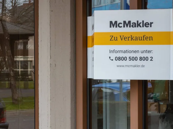 Neuwied, Germany - March 25, 2021: information plate 