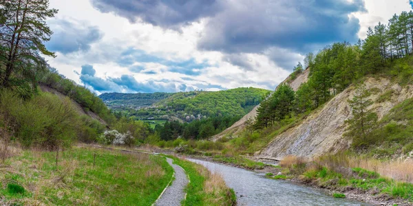 Landscape Salt Canyon Praid Resort Romania Spring Salt Rocks — Stock Photo, Image