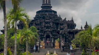 A time-lapse footage of the Bajra Sandhi Monument in Denpasar, Bali, Indonesia