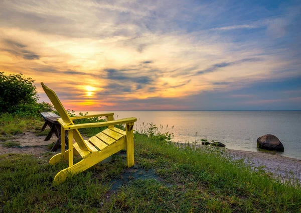 Riverhead Sunset Scene Long Island — Photo