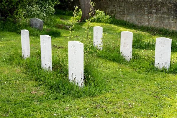 World War Graves Nicholas Gosforth Parish Church Cemetery Newcastle Tyne — Stock Photo, Image