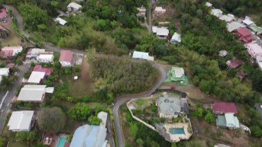 Drone flying over St Augustine, showing different angles and view of St Benedict church