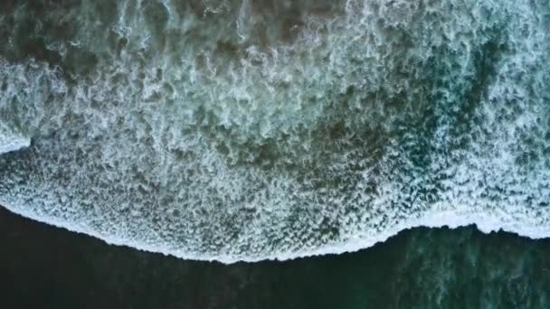 Aerial Shot Ocean Waves — Video